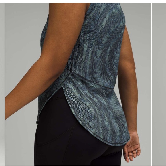 Lululemon High Neck Split Hem Run Tank - Size 2 - Picture 4 of 7